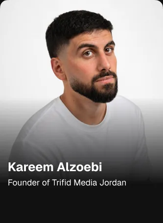 Kareem Alzoebi — Founder of Trifid Media Jordan