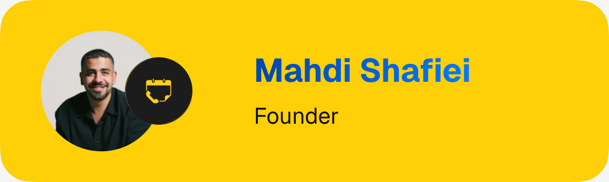 Mahdi Shafiei — Founder